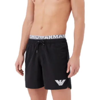 Pánské plavky Emporio Armani 211740 3R432 pánské šortky černé