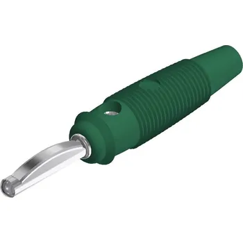 Krokosvorka SKS Hirschmann VQ 20 banánkový konektor zástrčka, rovná Ø pin: 4 mm zelená 1 ks