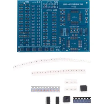 Elektronická stavebnice LaskaKit_cz Výuková sada pájení SMD součástek, 110ks