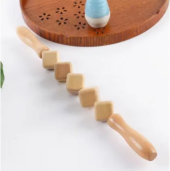 Masážní přístroj Dřevěné válečky na masáž | Wood Therapy - 5 kostek
