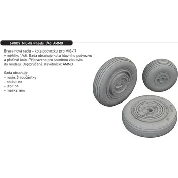 Plastikový model Eduard 1/48 MiG-17 wheels (AMMO)