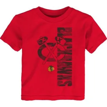 Chlapecké tričko Outerstuff Dětské tričko Chicago Blackhawks NHL Cool Camo Velikost: Dětské L (13 - 14 let)