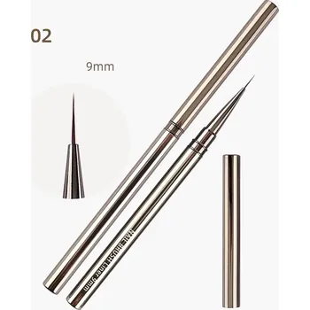 Přípravek na nehty Profesionální štětce na zdobení nehtů s kovovou rukojetí / 9mm/12mmm/15mm Číslo: 1