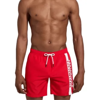Pánské plavky Bikkembergs BKK2MBM07 pánské šortky červené