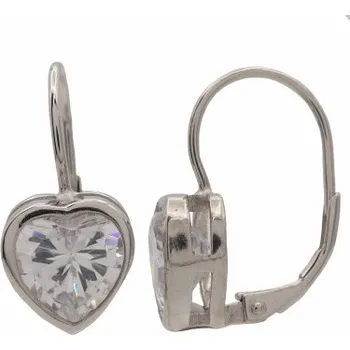 Náušnice Stříbrné náušnice s klasickým zapínáním