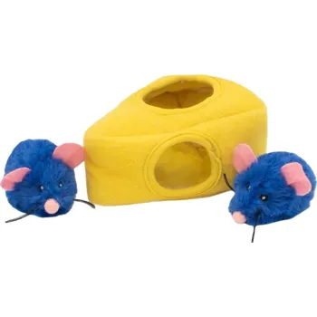 Hračka pro kočku Hračka pro kočky ZIPPY CLAWS - Burrow myšky v sýru 14x12x9cm