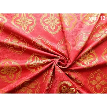 HEDVA ČESKÝ BROKÁT Luxusní brokát 160 51056 PALMETOVÝ KŘÍŽ vínová | 13