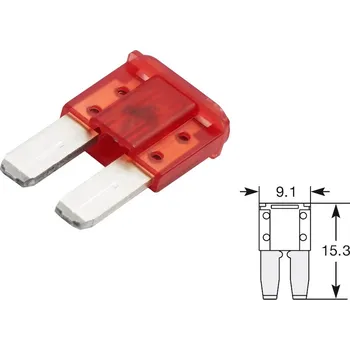 Autopojistky ELTA pojistka plochá mikro II - 10A
