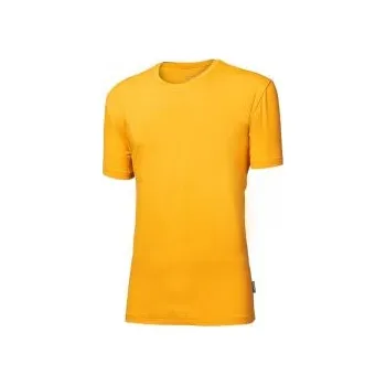 Pánské tričko Progress ORIGINAL pánské BAMBUS kari XXXL; Žlutá triko