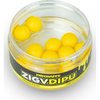 Mikbaits - Zig ultra plovoucí v dipu / 15mm - Ananas N-BA