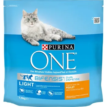 Krmivo pro kočku 4x1,5kg PURINA ONE Light s kuřecím