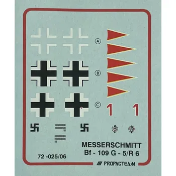 Plastikový model 1:72 Messerschmitt Bf 109 G-5/R6, Hermann Graf