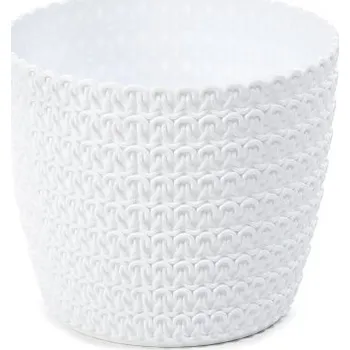 Květináč Plastový květináč Magnolia Jersey 360 mm, bílý