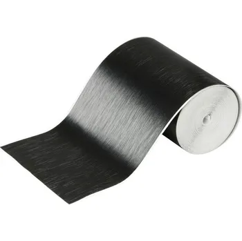 Ochranná fólie proti poškrábání laku - kartáčovaná černá, 8cm x 5m, LAMPA