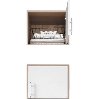 Šatní skříň SMART sb | nástavec SRN5 | 50 cm | UNI dvířka | sonoma/bílá