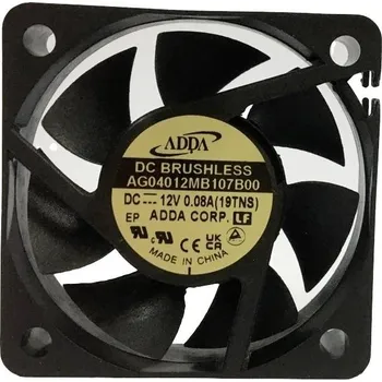 Průmyslový ventilátor ADDA AG04012MB107B00(19TNS) axiální ventilátor, 12 V/DC, (d x š x v) 40 x 40 x 10 mm, AG04012MB107B00(19TNS)