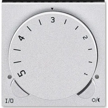 vypínač ABB 3292H-A10101 70, LEVIT Termostat univerzální otočný; titanová/kouř, černá (ABB 3292H-A10101 70)