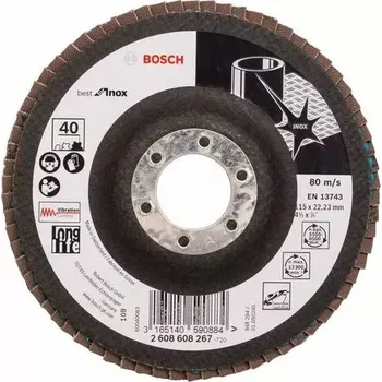 Příslušenství k brusce Lamelový brusný kotouč X581, Best for Inox BOSCH 2608608267