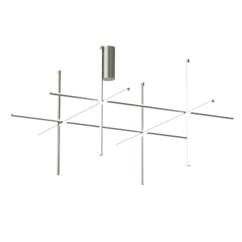 Flos Coordinates C4, stropní svítidlo, stříbrná, 157W 2700K