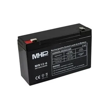 Trakční baterie Baterie olověná 6V / 12 Ah MHPower MS12-6