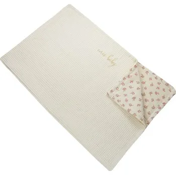 Dětská deka ENIE BABY deka Béžová/Květy