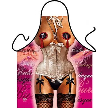 Kuchyňská zástěra Zástěra Žena v podvazcích a korzetu