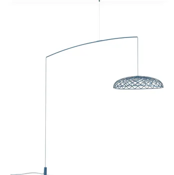 Stojací lampa Flos F6394003 Skynest Motion, modré stropní svítidlo, 57W LED 2700K stmívatelné, prům. 90,4cm
