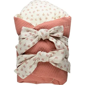 Zavinovačka ENIE BABY zavinovačka z dutého vlákna VAFLOVÁ 80x80cm Melange/Květy