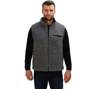 Dámská vesta Wooline Vesta z ovčí vlny Sport šedá Velikost: 2XL