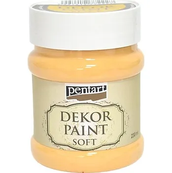 Speciální výtvarná barva Dekor Paint - křídová vintage barva 230ml - mandarinka