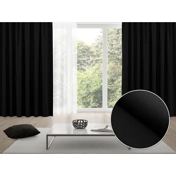 ubrus Zatemňovací závěs Blackout BKU-116 Černý - šířka 140 cm 140x170 cm