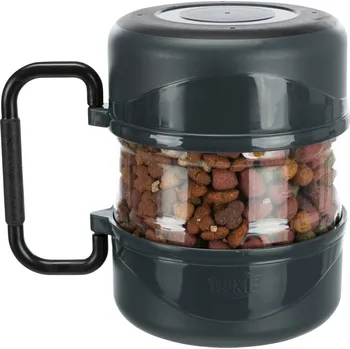 Krmivo pro psa Trixie Cestovní zásobník na krmivo + 2 misky