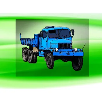 Nášivka Praga V3S nažehlovačka 9x6 cm (DTF nažehlovačka nákladní auto)