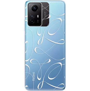 Pouzdro na mobilní telefon Odolné silikonové pouzdro iSaprio - Fancy - white - Xiaomi Redmi Note 12S
