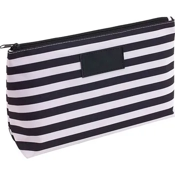 Kosmetická taška Toaletní taška STRIPY, bílá/černá