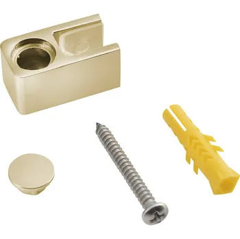 Gelco Koncovka pro upevnění skla do podlahy, zlatá NDGX02G