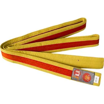 Pásek na kimono JU-SPORTS DVOUBAREVNÝ PÁSEK NA KIMONO - Jusports Barva: Žluto-oranžová, Délka: 300