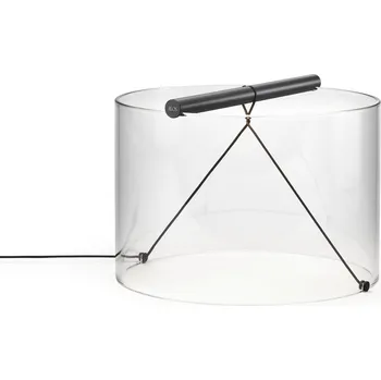 Lampička Flos F7543031 To-Tie T3, černá designová lampička se stmívačem, 10W 2700K, průměr 30cm, výška 22cm