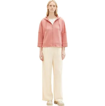 Dámská mikina TOM TAILOR DÁMSKÁ MIKINA SE 7/8 RUKÁVEM - RŮŽOVÁ