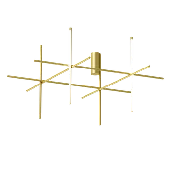 Flos Coordinates C4, stropní svítidlo, anodizovaná champagne, 157W 2700K