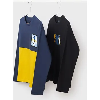 Mayoral chlapecké 2 trika 7062 černé,žluté Rozměr: 172 (18 let)