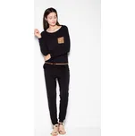 Dlouhý overal s kapsou na hrudi VT023 VENATION Barva: Černá, Velikost: S