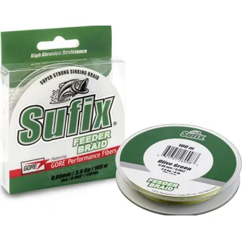 Sufix Pletená Šňůra FeederBraid Green 150m Nosnost: 4,5kg, Průměr: 0,10mm