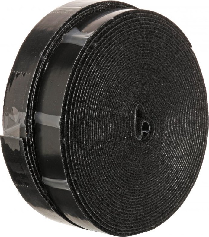 Suchý zip samolepící 8 m x 20 mm BBS-016 černý - Kód: 18271
