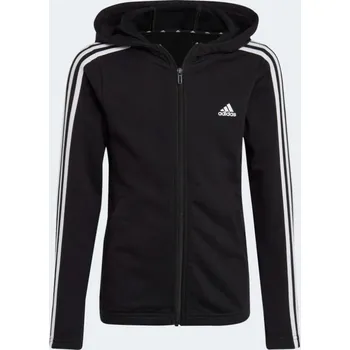 Dívčí tričko Dětská mikina Essentials 3 Stripes Full-Zip Jr IC3634 - Adidas 140 cm