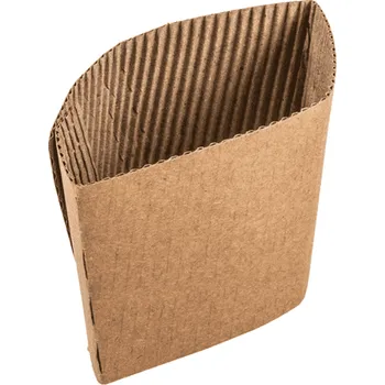 Jednorázové nádobí Gastro obaly Návlek z vlnitého kartonu na kelímky 12/16oz (min. počet 1000ks)