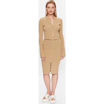 Dámský svetr Calvin Klein Jeans Kardigan J20J221349 Béžová Slim Fit M