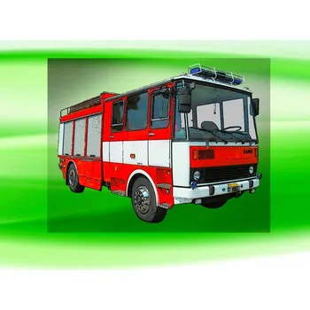 Nášivka LIAZ 110 CAS 25 DTF nažehlovačka 7x5 cm (nažehlovačka HASIČSKÉ AUTO)