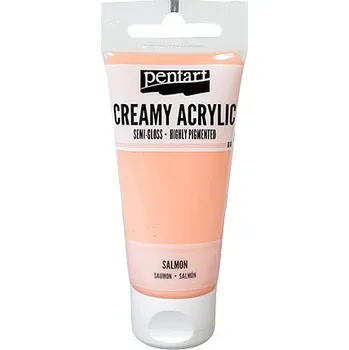 Vodová barva Krémová akrylová barva 60ml pololesklá - lososová