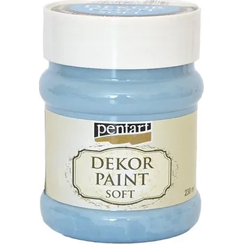Speciální výtvarná barva Dekor Paint - křídová vintage barva 230ml - lněná modrá